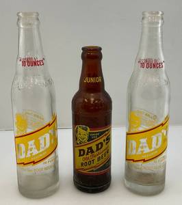 Very Old DADS ROOT BEER Bottles