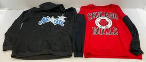 Vintage Chicago Bulls (XXL) Long Sleeve Shirt & Magic Hoodie (XXL)