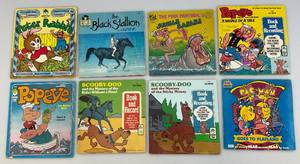 1960s, 70s, 80s Books & Records  Childrens Records Including Scooby Doo, Popeye & More