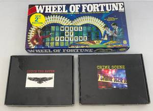 Misc. Vintage Games Including Quoth The Raven, Crime Scene & More