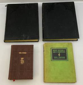 Misc. Vintage Books Including NEW SELF INTERPRETING BIBLE LIBRARY Vol. I, Vol. IV & More