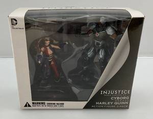 Vintage Injustice Gods Among Us Cyborg Vs. Harley Quinn Action Figure 2 Pack (Brand New)
