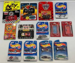 Misc. Vintage Miniature Die-Cast Cars Including Hotwheels & More (NOC)