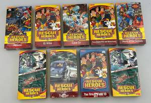 Vintage Fisher Price Rescue Heroes VHS  Tapes (Factory Sealed)