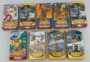 Vintage Fisher Price Rescue Heroes VHS  Tapes (Factory Sealed)