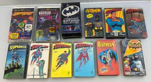 Misc. Vintage Superhero VHS Tapes (Some Open & Factory Sealed)