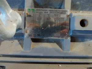 lot 4 image: NEW Tech Top 60 HP 3 Phase Motor