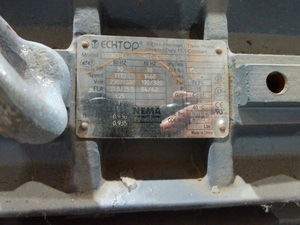 lot 8 image: NEW Tech Top 30 HP 3 Phase Motor