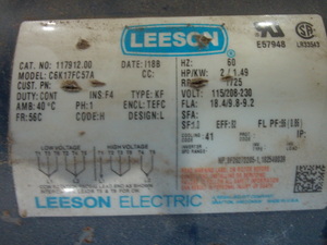 lot 23 image: USED Leeson 2 hp with gear box