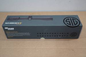 lot 2 image: NEW Sig Sauer Whiskey 3 4-12 x 40mm SFP QuadPlex Reticle Rifle Scope