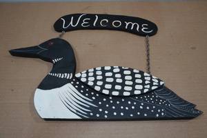 lot 66 image: Wood Loon Welcome Sign