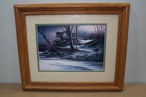 lot 90 image: ChaNging Seasons Framed Print by Terry Redlin