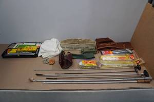 lot 112 image: Assorted Gun Cleaning Tools and Accessories