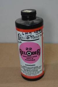 lot 142 image: Partial Can of Alliant 22 Reloader Smokeless Rifle Powder