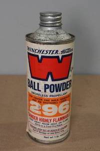 lot 144 image: Partial Can of Winchester Western 296 Ball Smokeless Powder