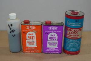 lot 146 image: Partial Cans of Powder - 4756, 4831, 4895, Hercules 2400