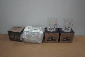 lot 189 image: Rocks Glasses with Embedded Bullets