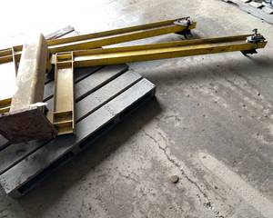 lot 250 image: One 300 Pound Jib Crane (not both)