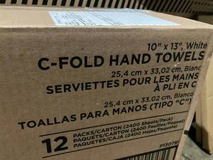 White C-Fold Towels