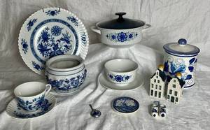 lot 12 image: Blue & White Stoneware and Porcelain Collection