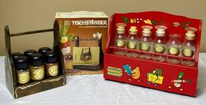 lot 49 image: Vintage Spice Rack and Holder