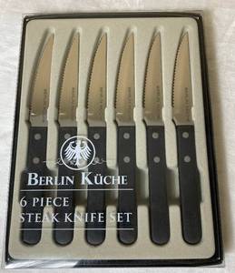 lot 104 image: Berlin Kuche 6 Piece Steak Knife Set