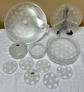lot 29 image: Vintage Matching German Serie Fleur Crystal 11 Piece Set