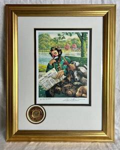 lot 99 image: Emmett Kelly Sunday In The Park Signed Lithograph #4189900 Artist Barry Leighton-Jones