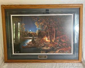 lot 98 image: Jim Hansel Still of the Night Framed Print