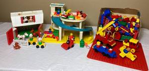 lot 70 image: Vintage Fisher-Price and Duplo Toys