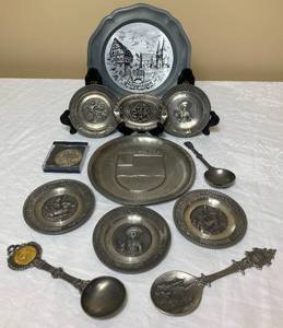 lot 123 image: Vintage German Pewter