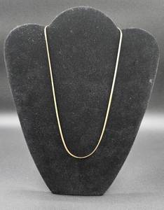 lot 146 image: 14K 20 Gold Necklace 3.63g.128 oz