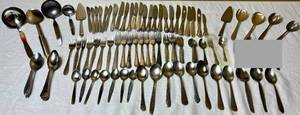 lot 14 image: Stainless Flatware Misc Pieces - Assorted Designs -111 pieces