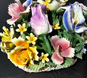 Vintage Capodimonte Floral Decor