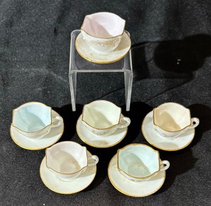 Six Vintage Limoges Miniature Teacups
