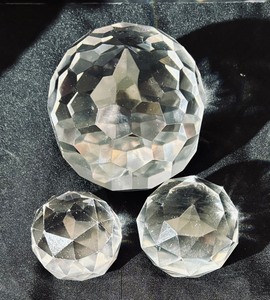 Three Crystal Paperweights