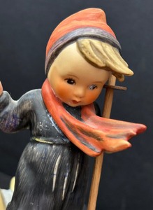 Three Hummel Figurines including For Father, Sweet Music and Skier