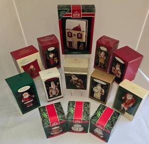 Plethora of Hallmark Keepsake Santa Ornaments