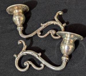 Vintage Hamilton Weighted Sterling Silver Candleholders