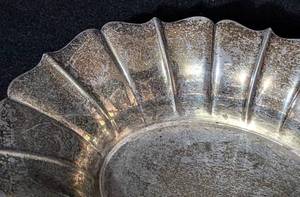 Vintage Wallace Fluted Sterling Silver Dish
