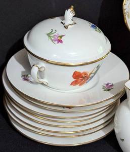 Vintage Royal Copenhagen Floral Dish Set