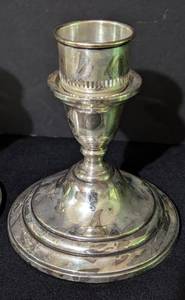 Vintage Lord Saybrook Weighted Sterling Silver Candleholders