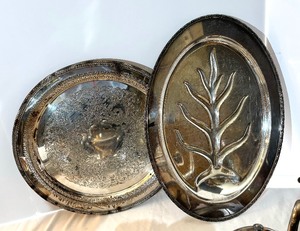 Variety of Vintage Silver Plated Serving Pieces