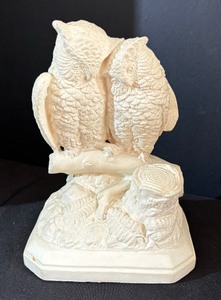 Two Owl Figurines