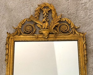 Vintage Golden Framed Wall Mirror