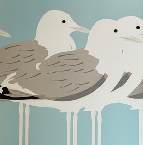 Seagulls Print by Kevin Newman