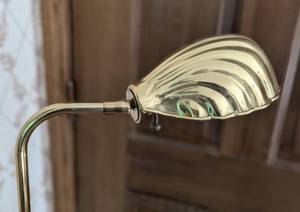 Pair of Vintage Brass Shell Floor Lamps