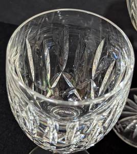 Three Waterford Crystal Wine Glasses