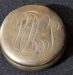Sterling Silver Lipstick Case and Trinket Box