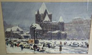 Copley Square Framed Print by John Whorf